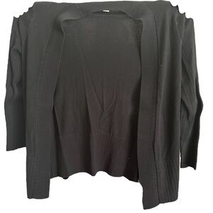 Black cardigan. In good condition.